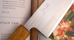 Tsunehisa SRS13 Santoku Oak 165mm (6.5") -Sharpedge Shop 410108091220 TsunehisaSRS13SantokuOak165mm 3