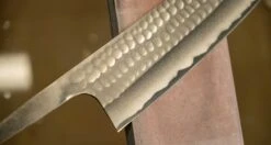 Anryu Santoku Aogami #2 165mm (6.5") - BLADE -Sharpedge Shop 420108091679 AnryuSantokuAogami 2TsuchimeMigakiStainlessclad165mm BLADEONLY 3