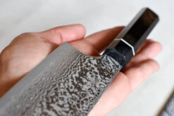 Bunka Black Damascus 200mm (7.9") -Sharpedge Shop BunkaBlackDamascus200mm 11