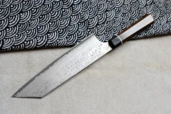 Bunka Black Damascus 200mm (7.9") -Sharpedge Shop BunkaBlackDamascus200mm 7
