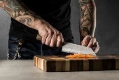 Bunka Black Damascus 165mm (6.5") -Sharpedge Shop Bunka Black Damascus 160mm 6.3 7