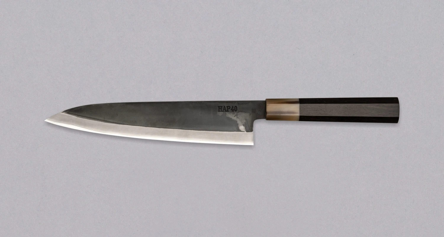 HAP-40 Gyuto Black Ebony Blond Buffalo 210mm (8.3") 4 HAP-40 Gyuto Black Ebony Blond Buffalo 210mm (8.3") - Image 2
