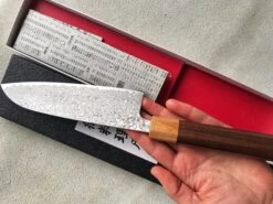 Tsunehisa Santoku SLD Damascus 165mm (6.5") -Sharpedge Shop HarukazeDamascusSantoku165mmSharpEdge 5