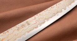 Hayabusa Petty Aogami #2 Rainbow Damascus 150mm (5.9") -Sharpedge Shop HayabusaDamascusHAP40Petty150mm 5.9 420107071279 5