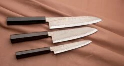 Hayabusa Santoku Aogami #2 Rainbow Damascus 180mm (7.1") -Sharpedge Shop HayabusaDamascusHAP40 420107071279 420108101280 420103121282 6 e6db4b18 572f 4a22 baa5 c372a8e53a7d