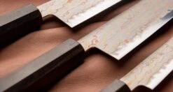 Hayabusa Petty Aogami #2 Rainbow Damascus 150mm (5.9") -Sharpedge Shop HayabusaDamascusHAP40 420107071279 420108101280 420103121282 7