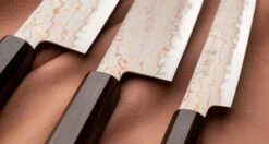 Hayabusa Petty Aogami #2 Rainbow Damascus 150mm (5.9") -Sharpedge Shop HayabusaDamascusHAP40 420107071279 420108101280 420103121282 8