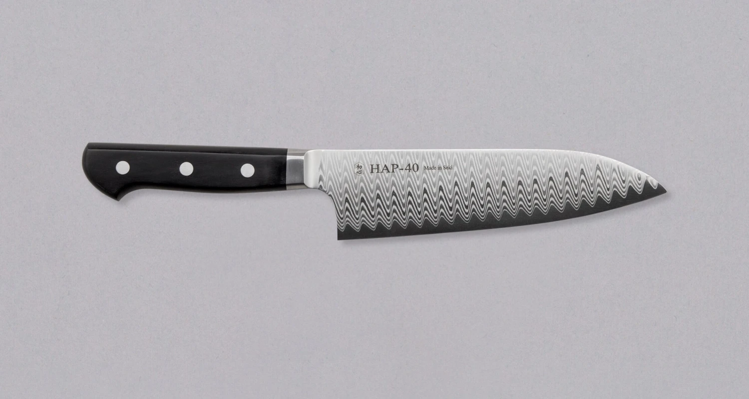 Hayabusa Santoku HAP-40 Damascus 180mm (7.1") 3 Hayabusa Santoku HAP-40 Damascus 180mm (7.1")