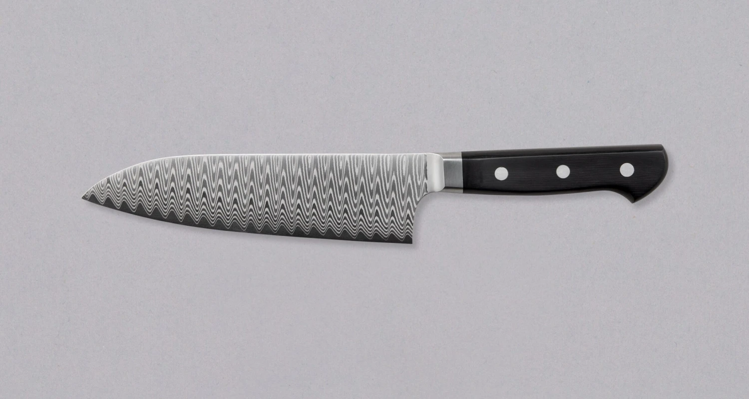 Hayabusa Santoku HAP-40 Damascus 180mm (7.1") 4 Hayabusa Santoku HAP-40 Damascus 180mm (7.1") - Image 2