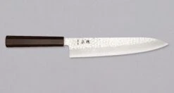 Hayabusa Gyuto VG-10 Tsuchime Damascus Ebony 240mm (9.4")