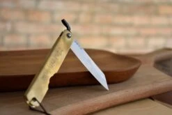 Higonokami Pocket Knife BRASS 80mm (3.14") -Sharpedge Shop Higonokami Pocket Knife 80mm detail2 28012903687