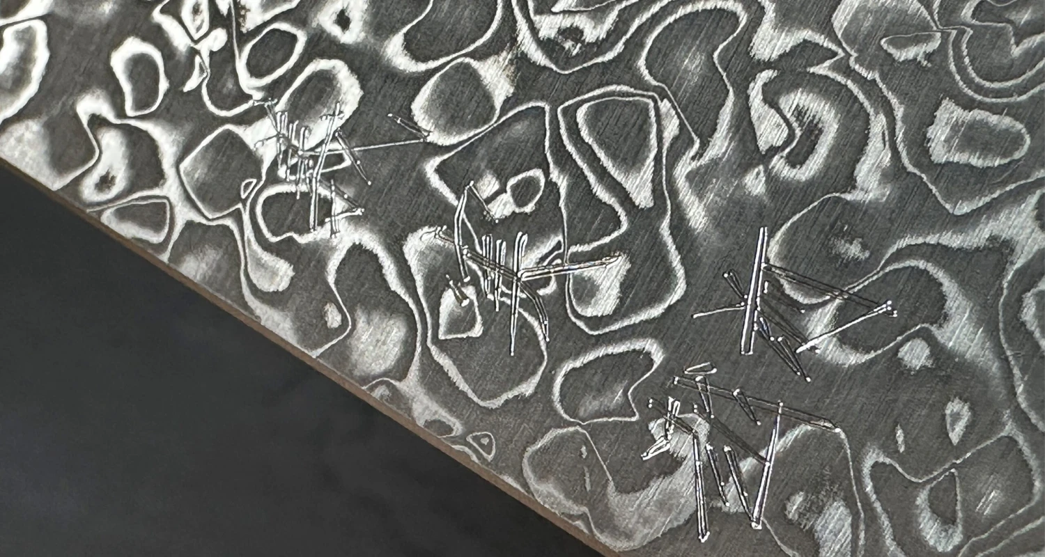 Kato Santoku Damascus 175mm (6.8") 6 Kato Santoku Damascus 175mm (6.8") - Image 4