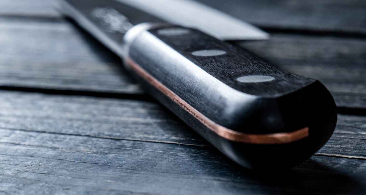 Kawamura Aoki Santoku Black 165mm (6.5") 7 Kawamura Aoki Santoku Black 165mm (6.5") - Image 5