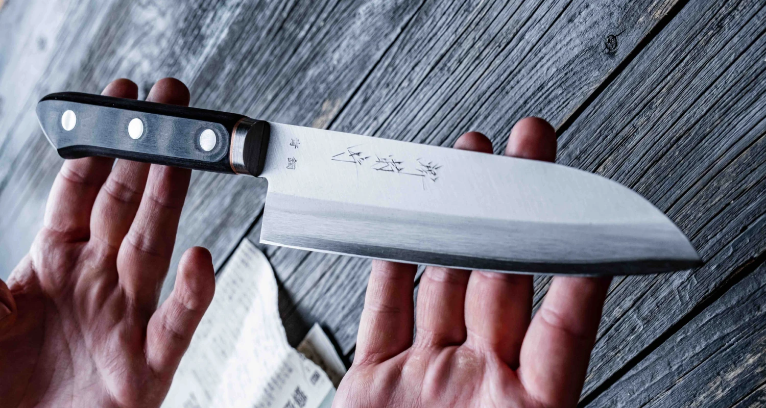 Kawamura Aoki Santoku Black 165mm (6.5") 5 Kawamura Aoki Santoku Black 165mm (6.5") - Image 3