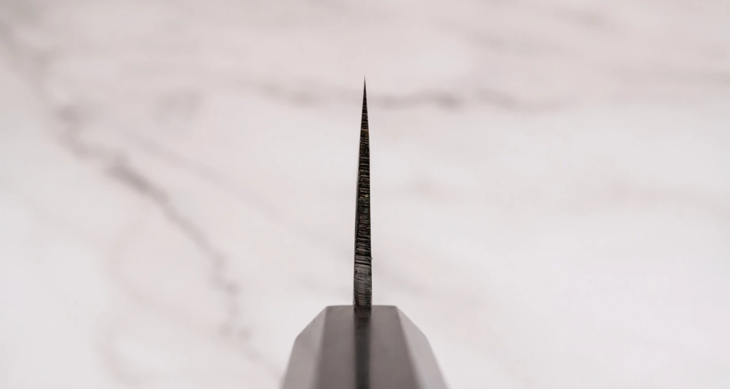 Kokugei Gyuto Aogami #1 Kuro-uchi Ebony 210mm (8.3") 5 Kokugei Gyuto Aogami #1 Kuro-uchi Ebony 210mm (8.3") - Image 3