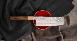 Kotetsu Nakiri VG-10 Damascus 160mm (6.3") [pakka Wood] -Sharpedge Shop KotetsuNakiriVG 10Damascus160mm pakkawood 200106081612 6