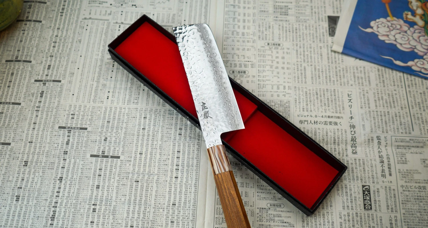 Kotetsu Nakiri VG-10 Damascus 160mm (6.3") 6 Kotetsu Nakiri VG-10 Damascus 160mm (6.3") - Image 4