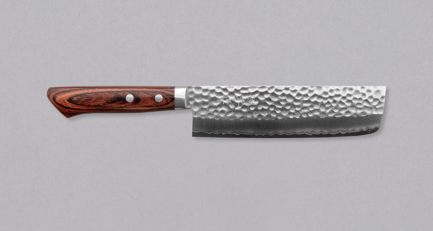 Etsu Village Hammered Nakiri Wide 165mm (6.5") 3 Etsu Village Hammered Nakiri Wide 165mm (6.5")