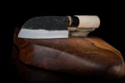 Kuro-uchi Santoku 170mm (6.7") -Sharpedge Shop Kurouchi Santoku detail