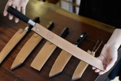 Leather Saya Burja [knife Sheath] - 300mm (11.8") -Sharpedge Shop Leather Saya Burja knife sheath 300mm 11.8 details