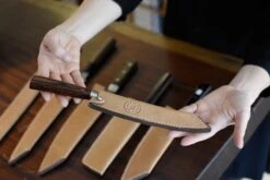 Leather Saya Petty/Utility [knife Sheath] - 160mm (6.3") -Sharpedge Shop Leather Saya Petty Utility knife sheath 160mm details 22055409925