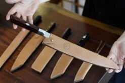 Leather Saya Sujihiki [knife Sheath] - 275mm (10.8") -Sharpedge Shop Leather Saya Sujihiki knife sheath 275mm 10.8 details 22055421929