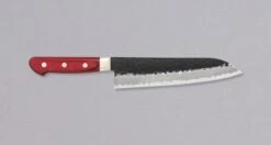 Tsunehisa Santoku Kuro-uchi Morado Red 180mm (7.1")