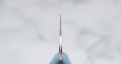 Nigara Kiri-Gyuto SG2 Migaki Tsuchime Turquoise 210mm (8.3") [blue] -Sharpedge Shop NigaraKiri GyutoSG2MigakiTsuchimeTurquoise210mm 420103121556 3