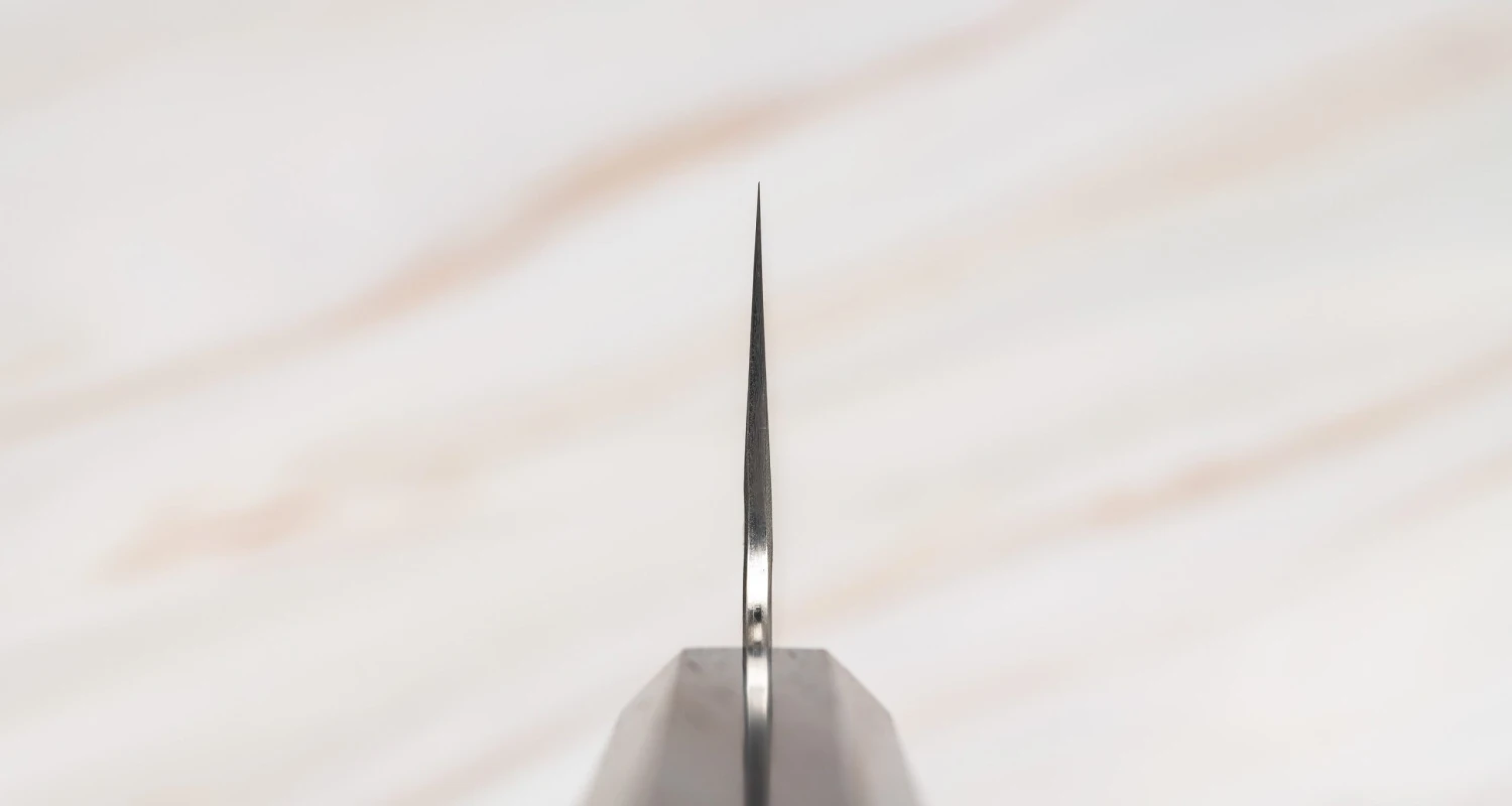 Nigara Kiritsuke Gyuto VG-10 Damascus Tsuchime 210mm (8.2") 5 Nigara Kiritsuke Gyuto VG-10 Damascus Tsuchime 210mm (8.2") - Image 3