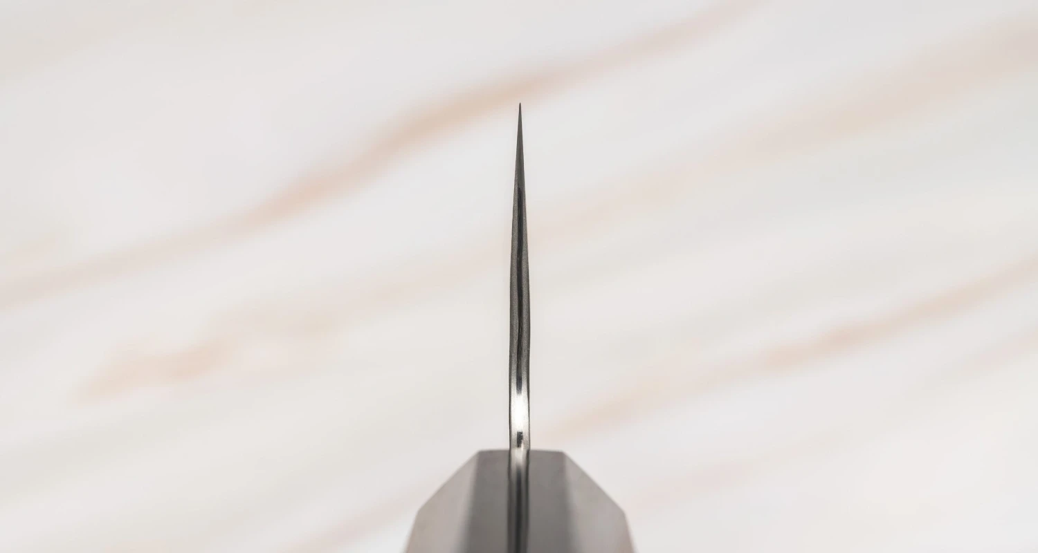 Nigara Kiritsuke Gyuto VG-10 Damascus Tsuchime 240mm (9.4") 5 Nigara Kiritsuke Gyuto VG-10 Damascus Tsuchime 240mm (9.4") - Image 3