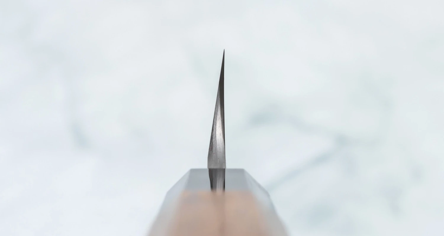 Nigara Kurozome Kiritsuke Yanagiba Aogami #2 Damascus 300mm (11.8") 5 Nigara Kurozome Kiritsuke Yanagiba Aogami #2 Damascus 300mm (11.8") - Image 3