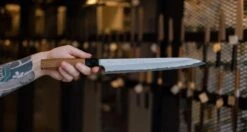 Nigara Kurozome Yanagiba Aogami #2 Damascus 270mm (10.6") 13 Nigara Kurozome Yanagiba Aogami #2 Damascus 270mm (10.6") -Sharpedge Shop NigaraKurozomeYanagibaAogami 2Damascus270mm 420113201533 7