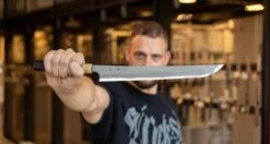 Nigara Sakimaru Yanagiba Aogami #2 Twisted Damascus 300mm (11.8") -Sharpedge Shop NigaraSakimaruYanagibaAogami 2TwistedDamascus300mm 420112221632 8