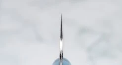 Nigara Santoku SG2 Migaki Tsuchime Turquoise 180mm (7.1") 7 Nigara Santoku SG2 Migaki Tsuchime Turquoise 180mm (7.1") -Sharpedge Shop NigaraSantokuSG2MigakiTsuchimeTurquoise180mm 420108101555 3