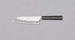 Nigara Santoku VG-10 Damascus Tsuchime 180mm (7.1") -Sharpedge Shop NigaraSantokuVG 10DamascusTsuchime180mm 420108081584 2