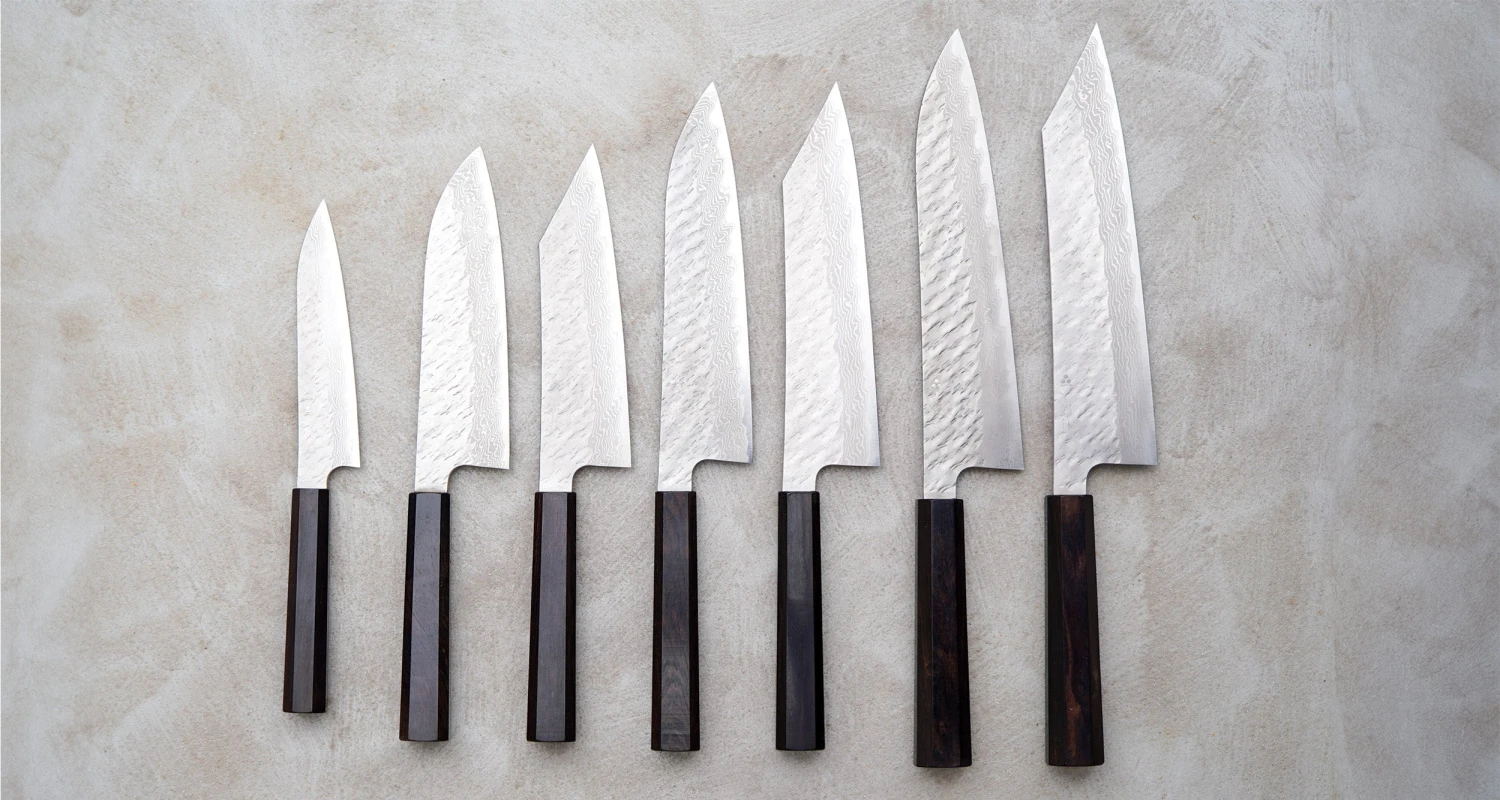 Nigara Petty VG-10 Damascus Tsuchime 150mm (5.9") 6 Nigara Petty VG-10 Damascus Tsuchime 150mm (5.9") - Image 4