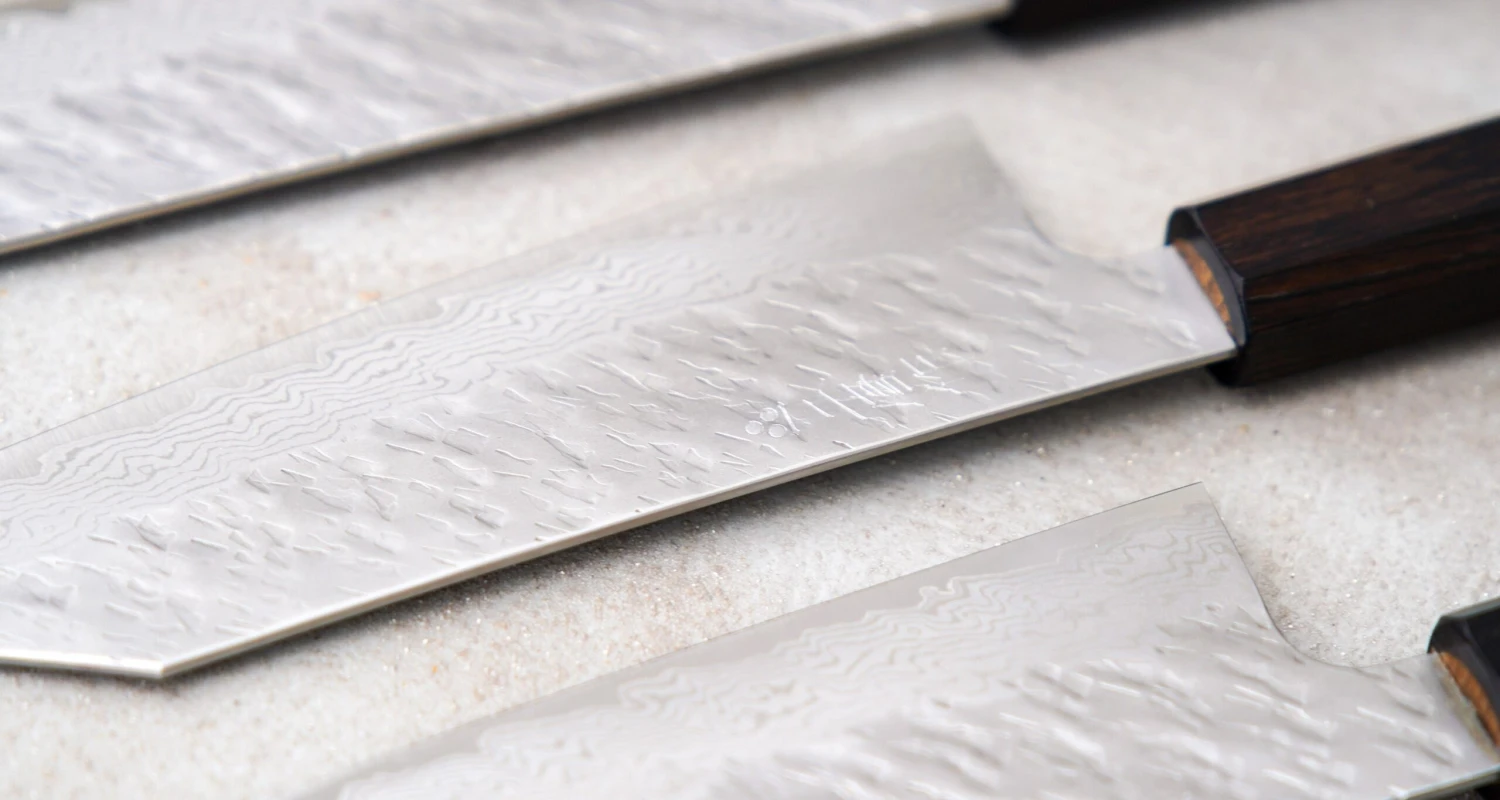 Nigara Gyuto VG-10 Damascus Tsuchime 210mm (8.2") 7 Nigara Gyuto VG-10 Damascus Tsuchime 210mm (8.2") - Image 5