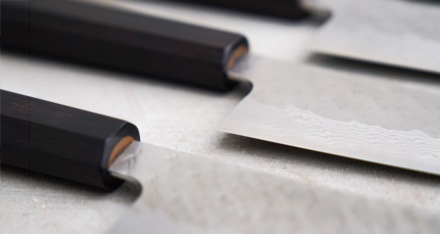 Nigara Kiritsuke Gyuto VG-10 Damascus Tsuchime 240mm (9.4") 8 Nigara Kiritsuke Gyuto VG-10 Damascus Tsuchime 240mm (9.4") - Image 6