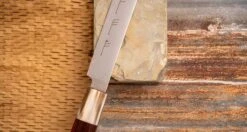SG2 Burja - Prosciutto Knife Sandalwood 300mm (11.8") 12 SG2 Burja - Prosciutto Knife Sandalwood 300mm (11.8") -Sharpedge Shop PSL04 SG2BurjanozzaprsutSandalwood300mm limited 00563 5
