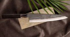 HAP-40 Gyuto Black Ebony Blond Buffalo 210mm (8.3") 12 HAP-40 Gyuto Black Ebony Blond Buffalo 210mm (8.3") -Sharpedge Shop PSL06 HAP 40GyutoBlackEbonyBlondBuffalo210mm limited 00558 1