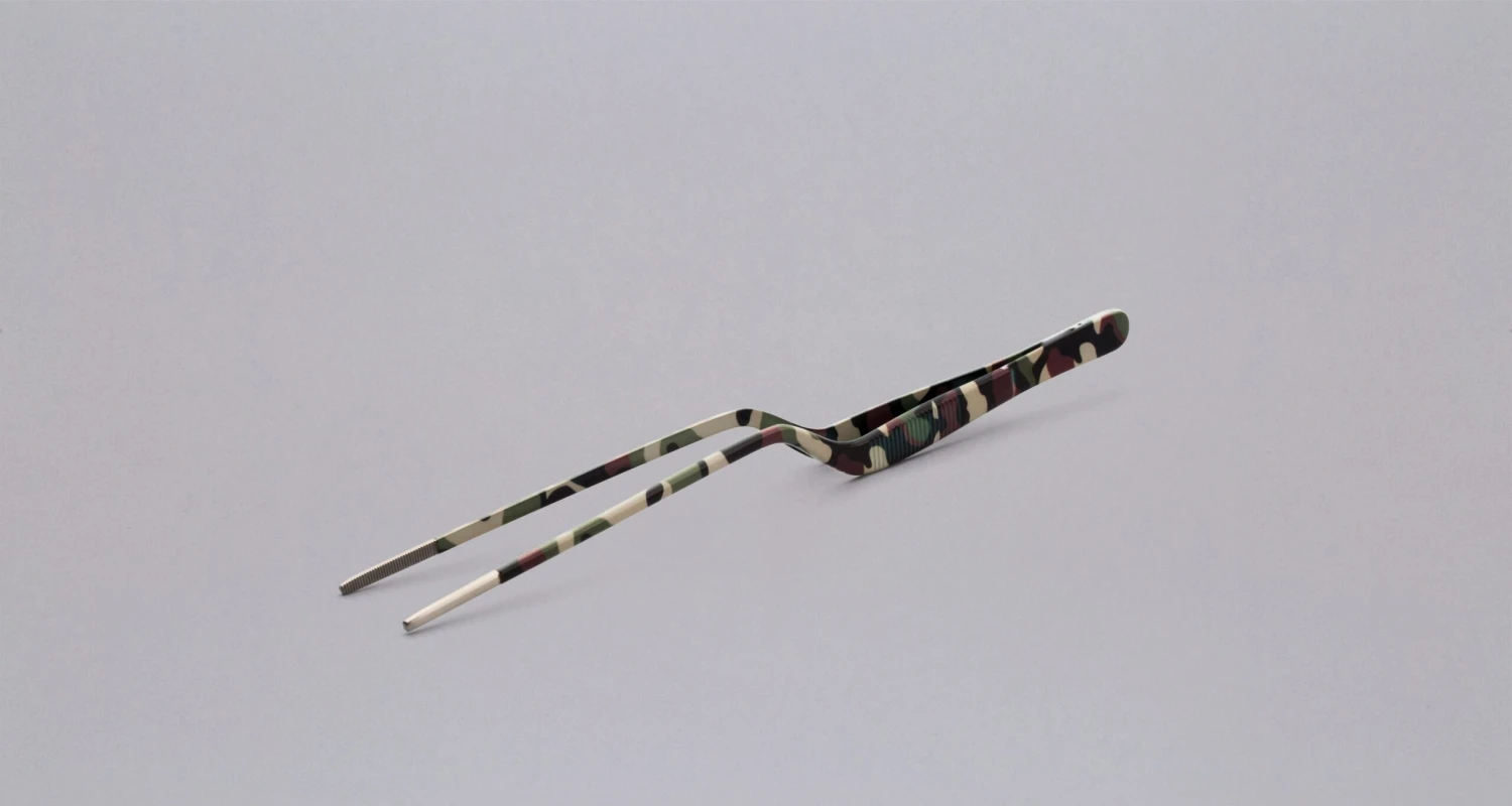 Plating Tweezers CAMOUFLAGE - 200mm (7.9") 3 Plating Tweezers CAMOUFLAGE - 200mm (7.9")