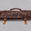 SharpEdge Chef's Leather Knife Roll [brown] / Holds 10 Knives -Sharpedge Shop SharpEdgeChef sLeatherKnifeRoll 400562001253 1