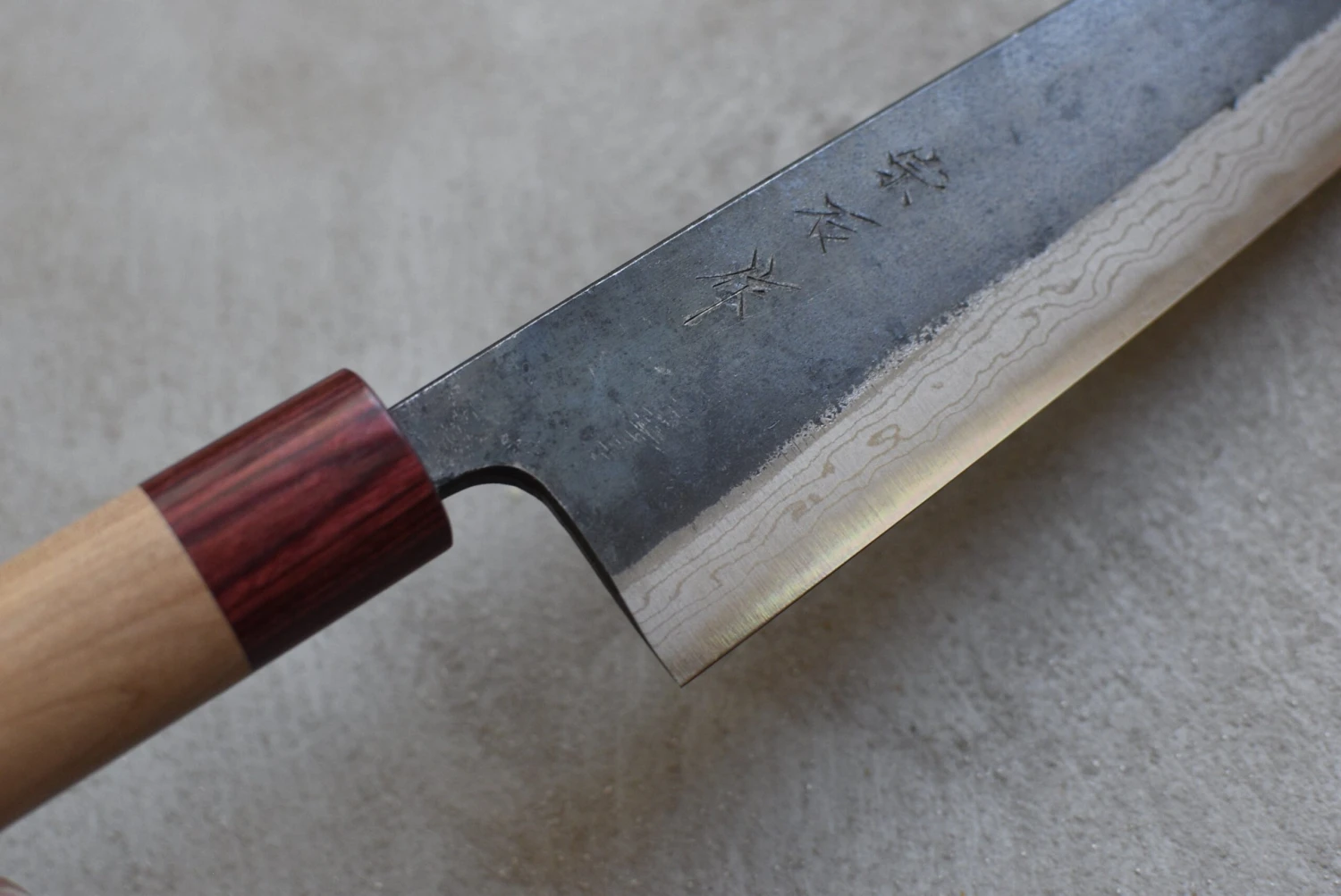 Muneishi Nakiri Ao Damascus 165mm (6.5") 5 Muneishi Nakiri Ao Damascus 165mm (6.5") - Image 3
