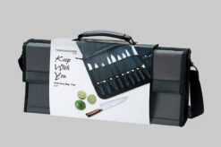 Tamahagane Chef's Knife Bag / Holds 17 Knives -Sharpedge Shop TamahaganeChef sKnifeRollholds17knives 3