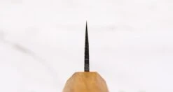 Tsukasa Santoku Shirogami #2 Oak 120mm (4.7") -Sharpedge Shop TsukasaSantokuShirogami 2Oak120mm 410108041432 3