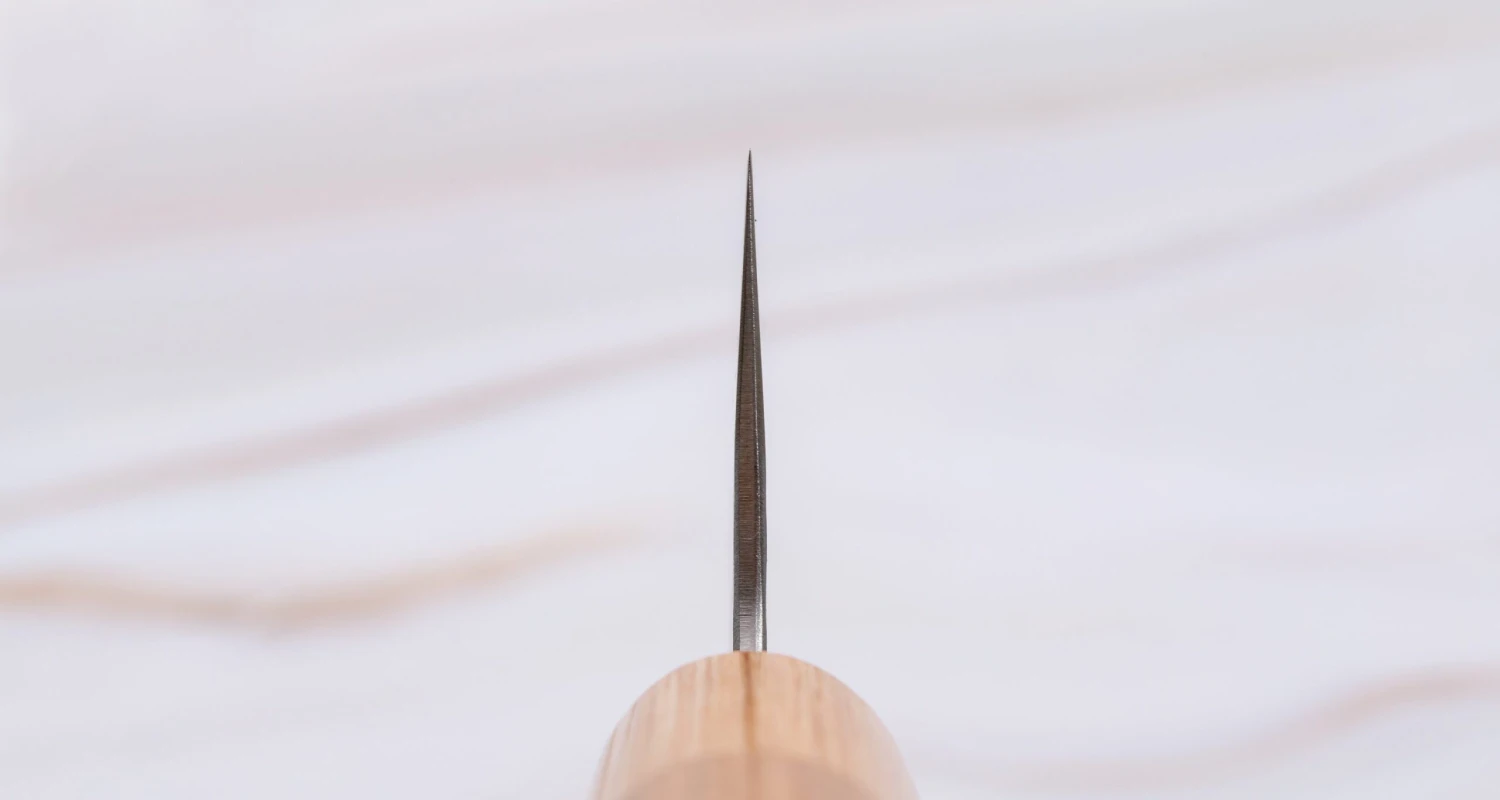 Tsunehisa Santoku Shirogami #2 Cherry 170mm (6.7") 5 Tsunehisa Santoku Shirogami #2 Cherry 170mm (6.7") - Image 3