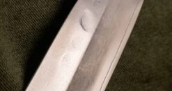 ZDP-189 Santoku Silver Ebony 180mm (7.1") -Sharpedge Shop ZDP 189SantokuSilverEbonyBlondBuffalo180mm 7.1 00609 15