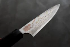 Saji Petty Wa Rainbow Damascus 135mm (5.3") -Sharpedge Shop zakljucnividezrezilnozev 10