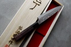 Saji Petty Wa Rainbow Damascus 135mm (5.3") -Sharpedge Shop zakljucnividezrezilnozev 14